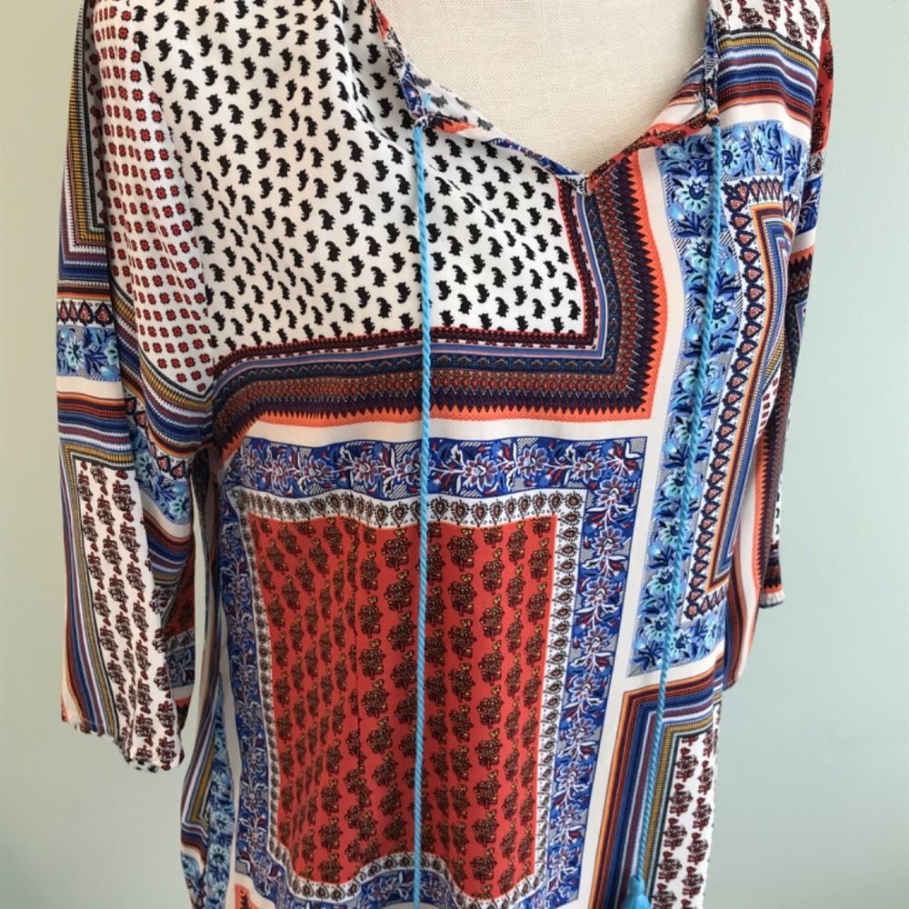 Umgee patchwork boho tunic - Picture 3 of 8